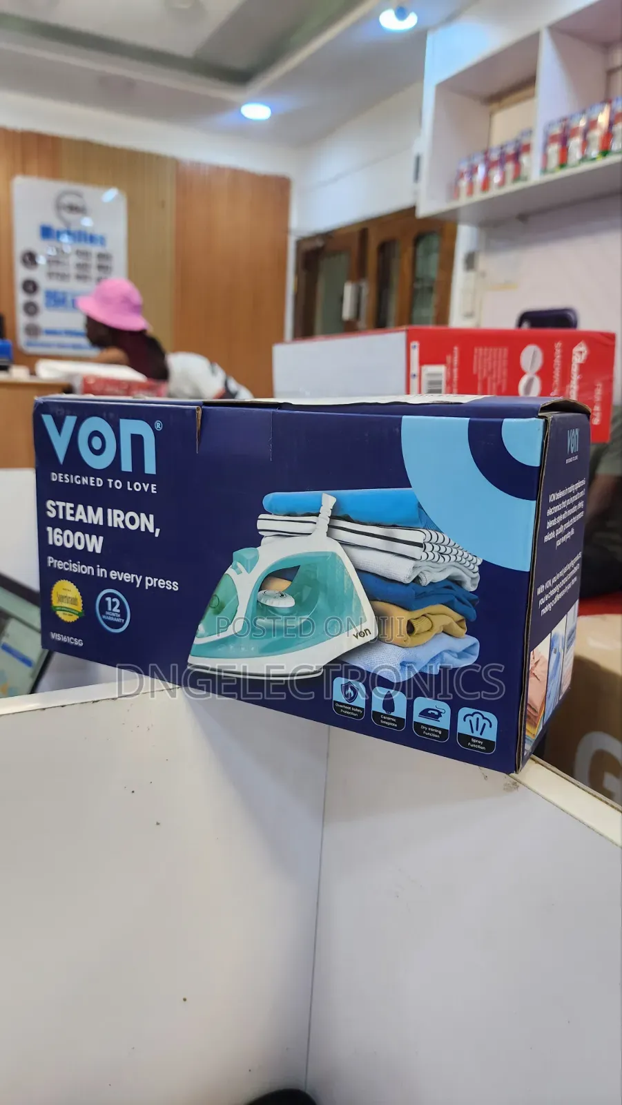 Von Steam Iron Box 1600w