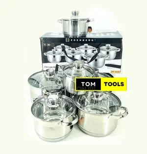 12pcs Edenberg Stainless Steel Cookware Set Eb4036