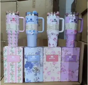 Stainless Steel Tumbler With Handle Straw Lid, Insulated Travel Mug