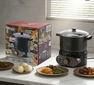 DSP Ugali Maker Km3091 Featuring a 6.0l Non-Stick Pot,
