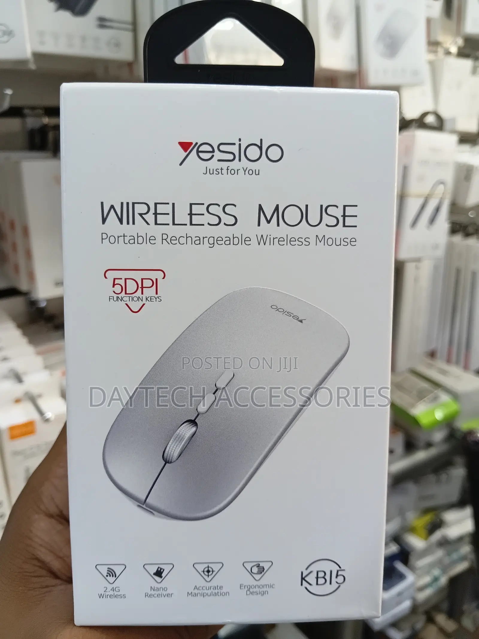 This Is a Yesido Kb15 Slim 2.4g Rechargeable Wireless Mouse.