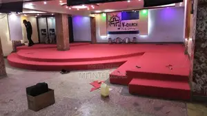 Thick Red Carpet for Church Main Stage Areas