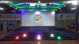 Heavy Duty Blue Wall to Wall Carpet for Worship Centers