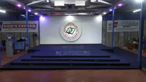Affordable Blue Wall to Wall Church Carpet Installation