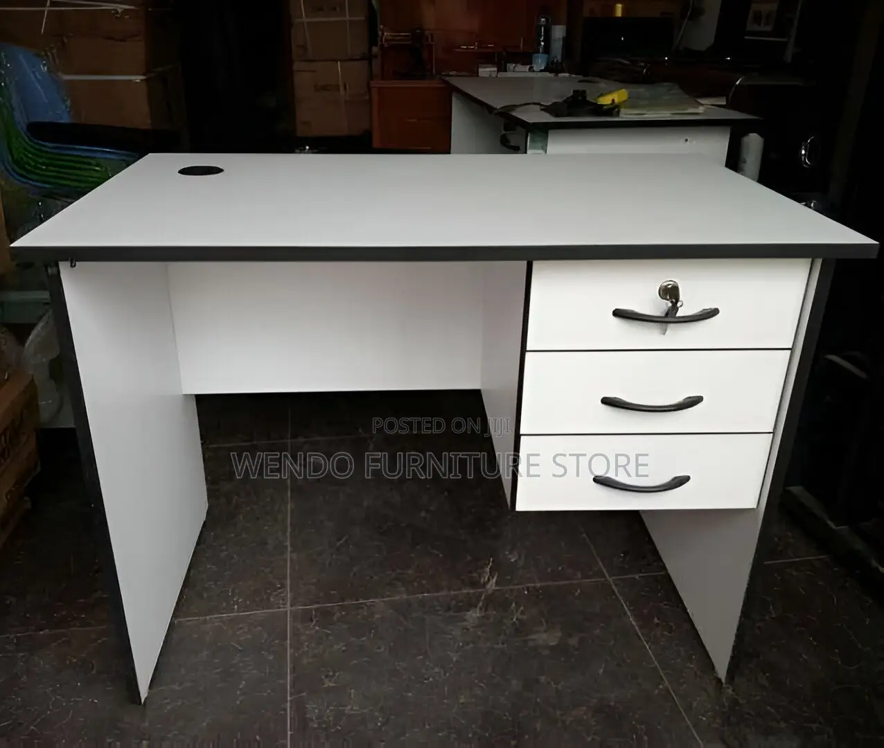 Office Desk; Three Drawer Clerical Computer Desks