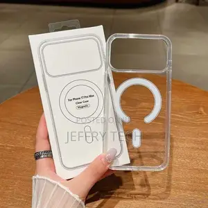 Quality iPhone 17 Pro Max Clear Solid Magsafe Transparent Back Case