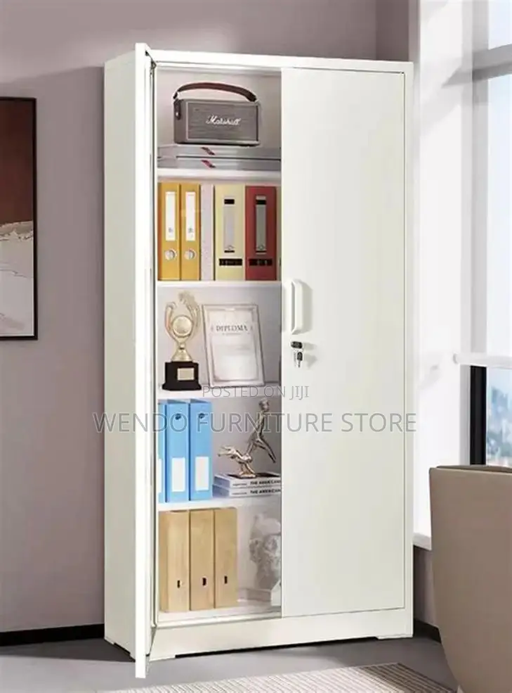 Office Cabinets; Executive Gray Display Lockable Cabinet