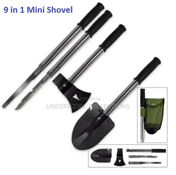 9 in One Multifunctional Shovel Kit