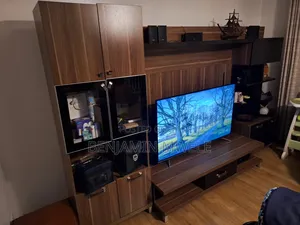 Modern Wall Tv Unit With Shelves Cabinets – Spacious Stylish