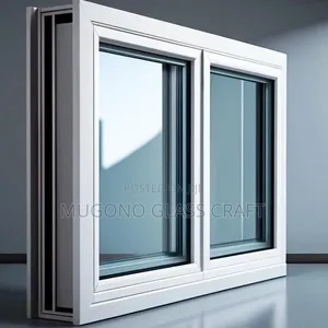 Modern Aluminium Window With Net Section and Grills