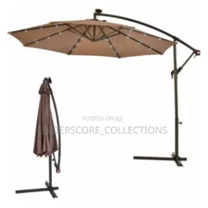 10-Foot Solar Led Cantilever Patio Umbrella