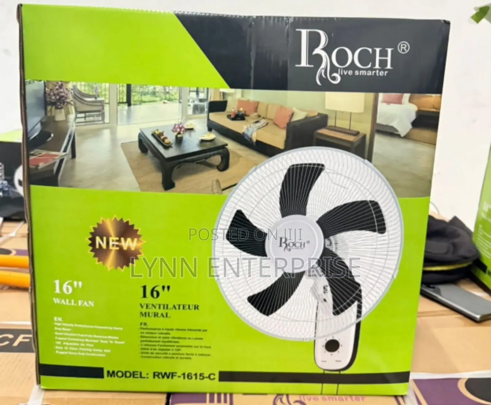 Roch Wall Fan 16"Inches
