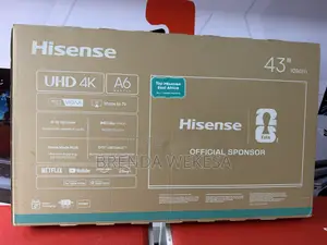 Hisense 43′′ A6q Uhd Smart Frameless TV – 43a6qken (New Model) 2026