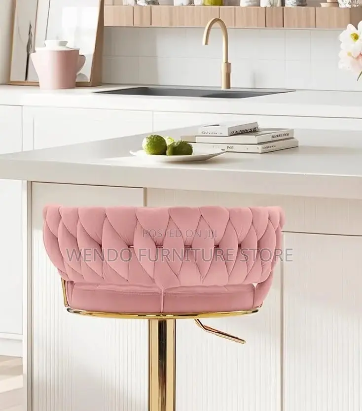Barstools; Ergonomic Designed Leather Home Kitchen Barstools