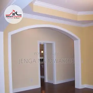 Alabaster Cream Arched Wall Paint Finish