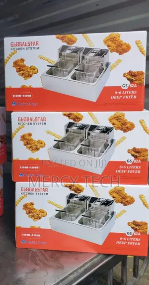 Globalstar Double Tank 6+6l Deep Fryer(Gs-82a)