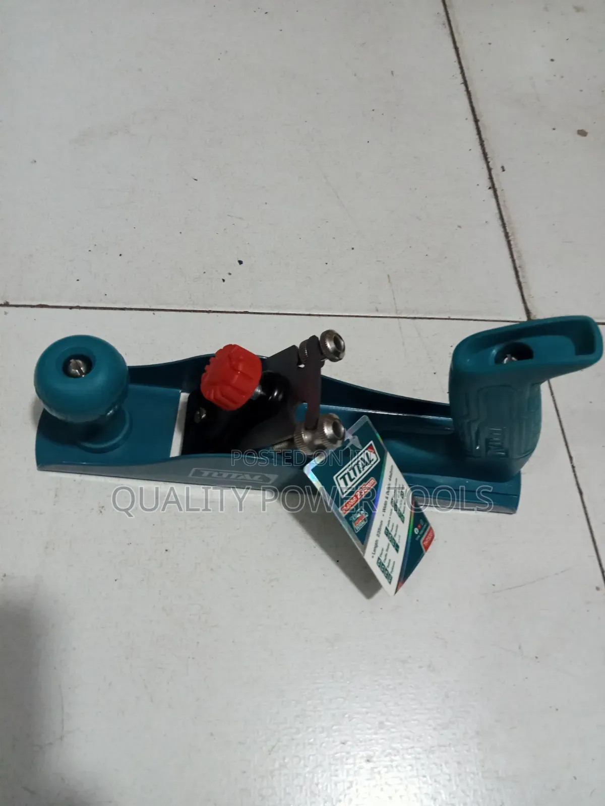 Total Manual Handheld Wood Planer - 235mm Steel