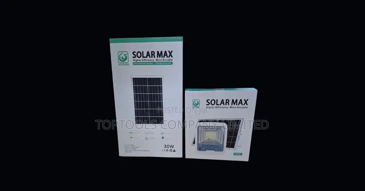 Dc Solar Floodlight 300watts With 30w Panel