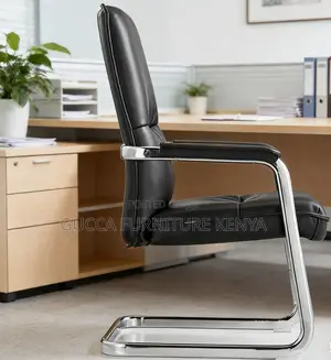 Pu Leather Am Chrome Base Visitor Office Chair