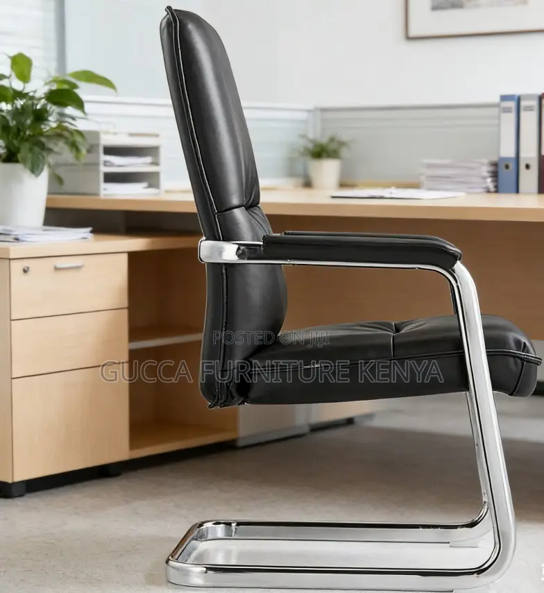 Pu Leather Am Chrome Base Visitor Office Chair