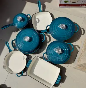 Teal Heavy-Duty Cast Iron With Ceramic Enamel Coating