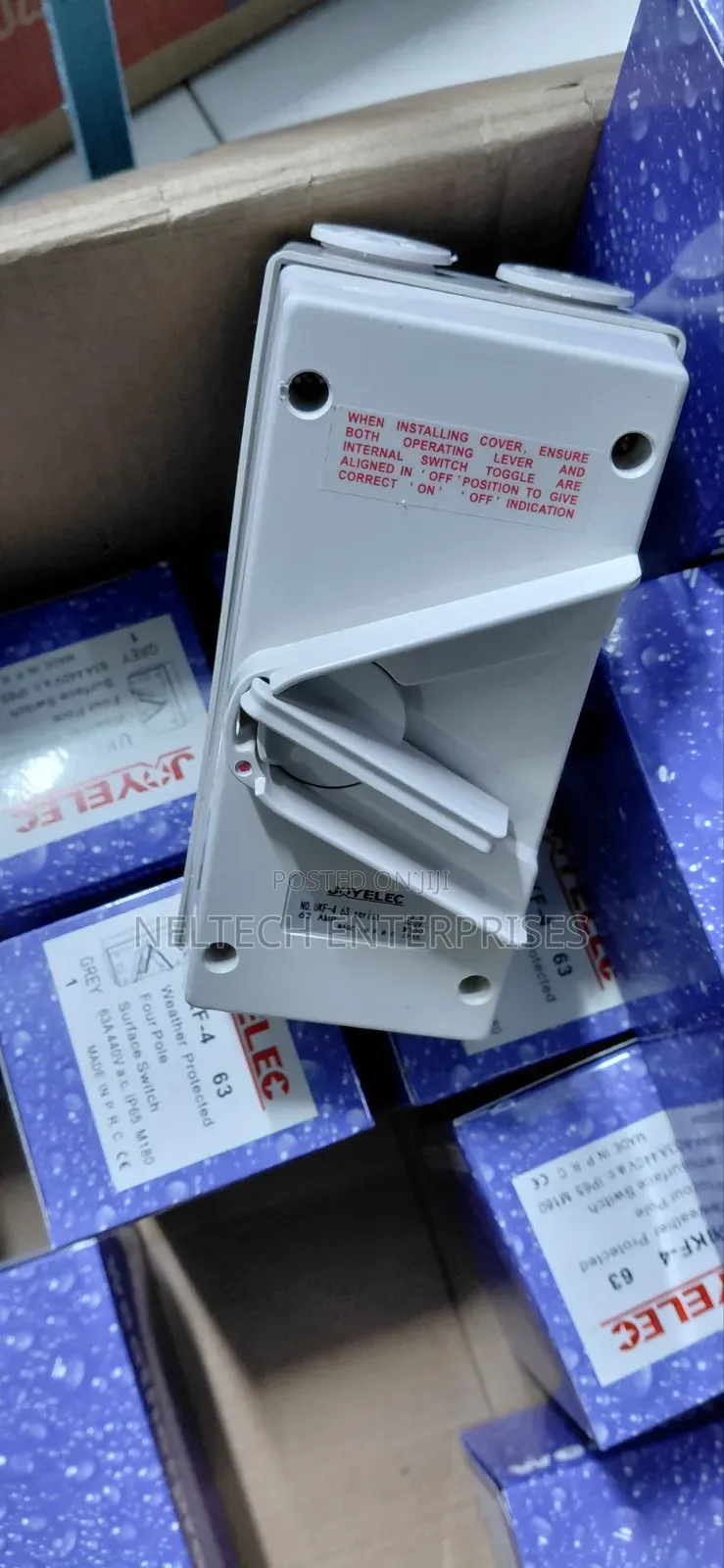 Waterproof Changeover Switch 63 Amps