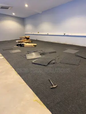 Modern Grey Plain Carpet Tiles for Offices