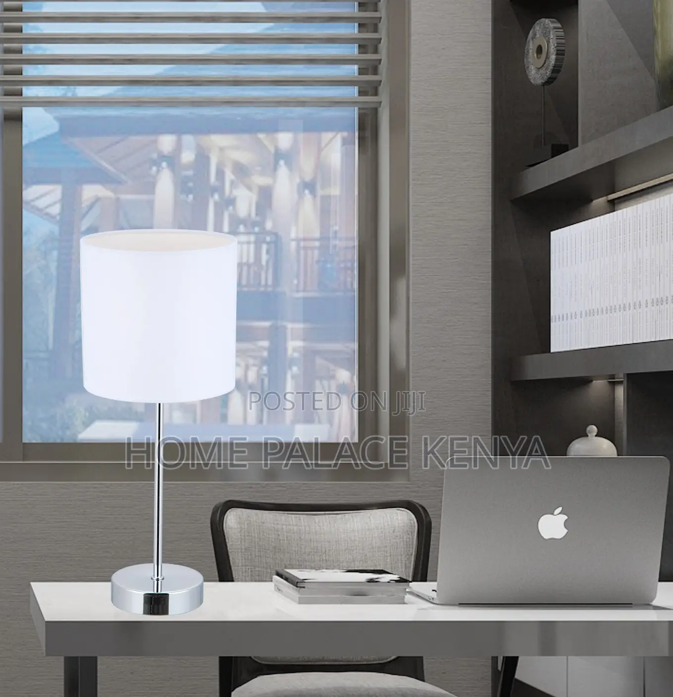 Table Lamp: Decorative Table Lamp With Beige Fabric Shade