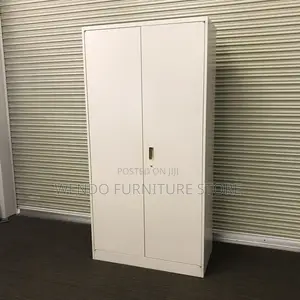 Office Cabinet; Two Door Executive Gray Files Document Storage Cabinet