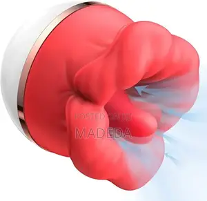 Big Mouth Rose Vibrator Sucking and Licking