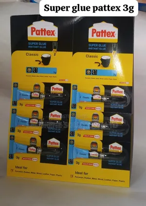Pattex Super Glue Classic 3g Tubes Packaged.