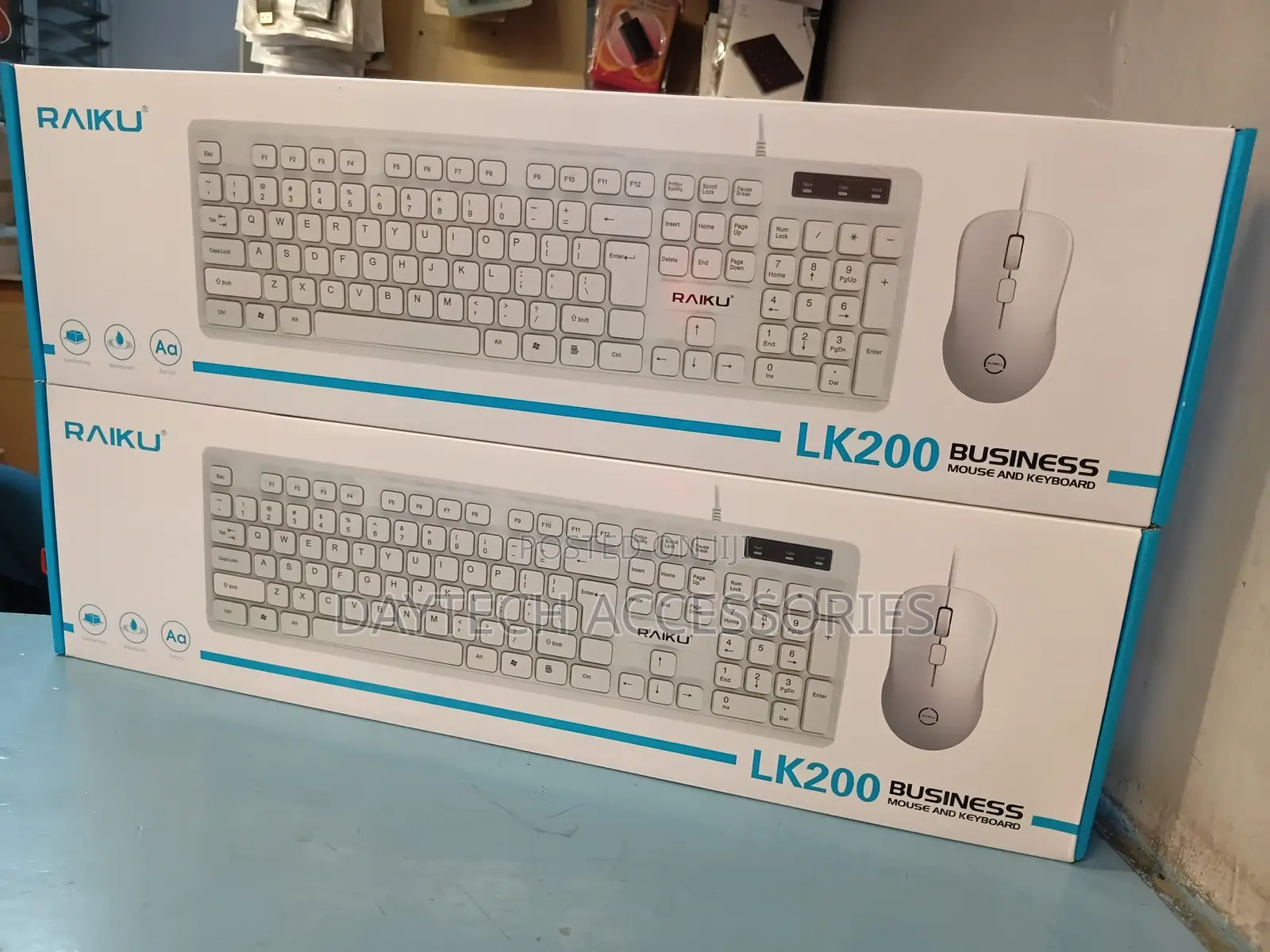 Raiku Lk200 Wired Business Keyboard and Mouse Sets.