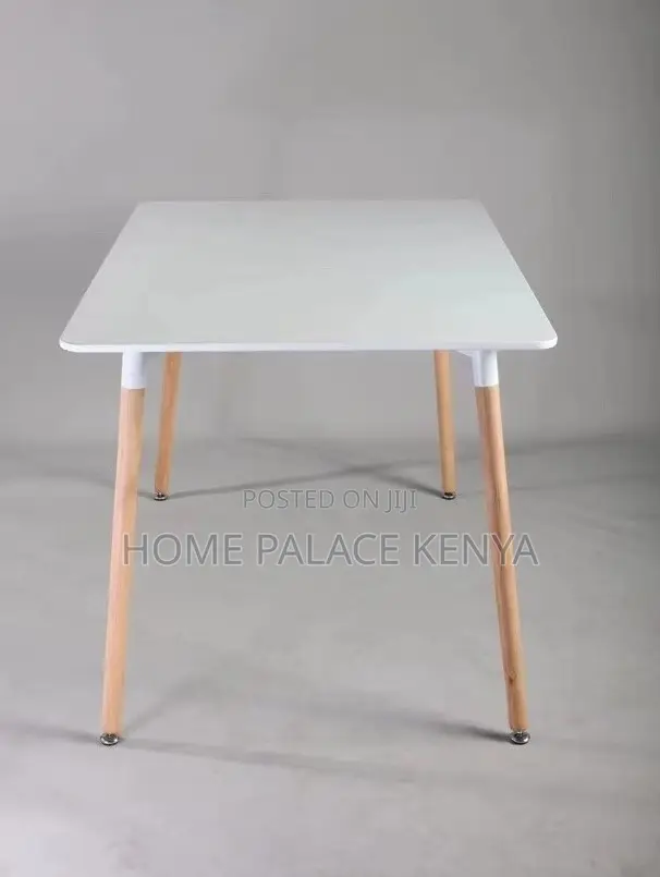 Dining Table: Premium White Rectangular Dining Table