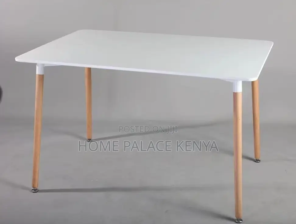 Dining Table: Premium White Rectangular Dining Table