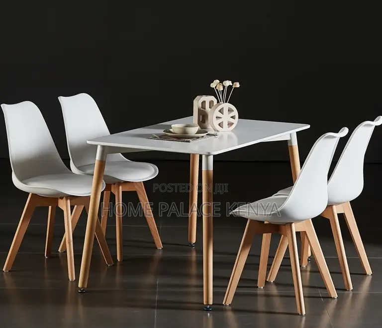 Dining Table: Premium White Rectangular Dining Table