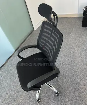 Office Chairs; Ergonomic Style Headrest Swivel Adjustable Office Chair