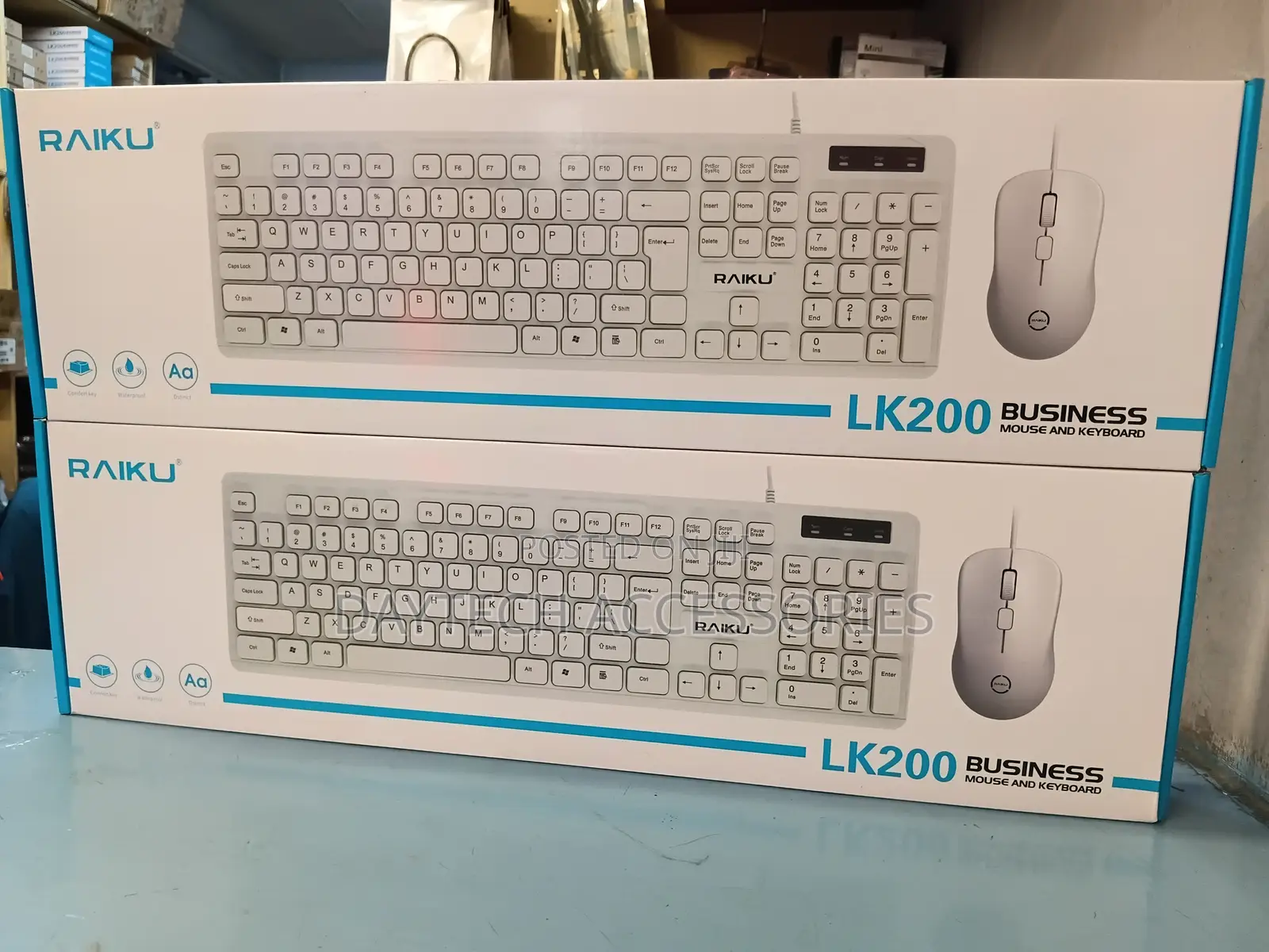 Raiku RLK-200 Wired Office Keyboard and Mouse Set 104 Keys