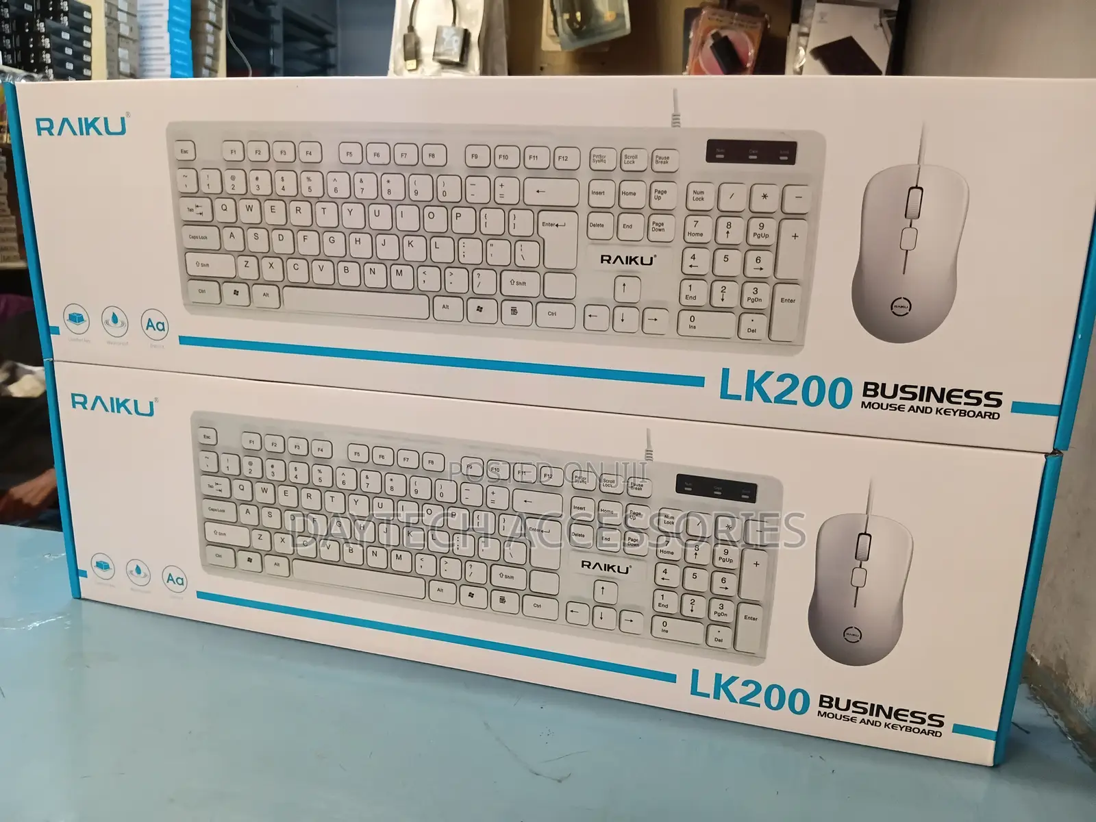 Raiku RLK-200 Wired Office Keyboard and Mouse Set 104 Keys