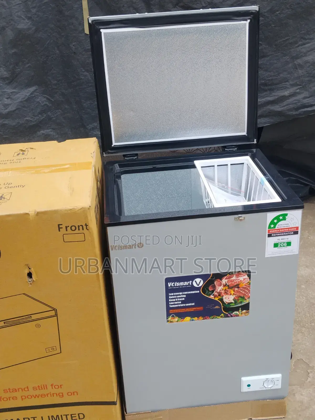 Volsmart 110l Chest Freezer 3 Star Energy Saving