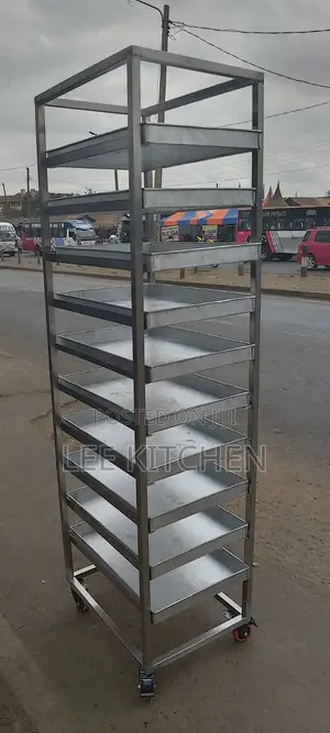Stainless Steel Baking Trays Trolley