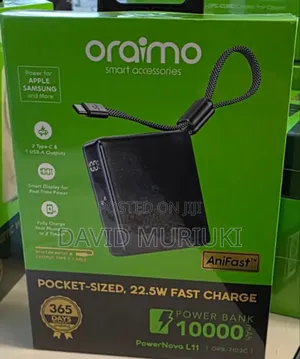 Oraimo Powerbank 10000mah Powernova L11 (Opb 7103c) 22.5watts