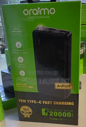 Oraimo Powerbank 20000mah 15watts Traveler 15 (Opb 1201p)