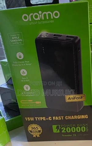 Oraimo Powerbank 20000mah 15watts Traveler 15 (Opb 1201p).