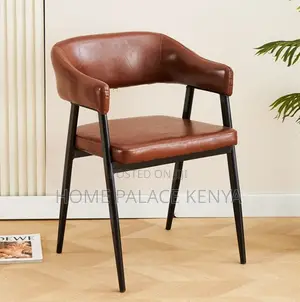 Dining Chair: Classic Restaurant Bar Chair With Pu Leather Seat