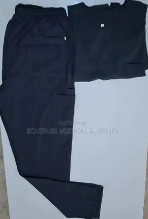 Black Nurses Theatre Scrubs (All Sizes | Pure Cotton)