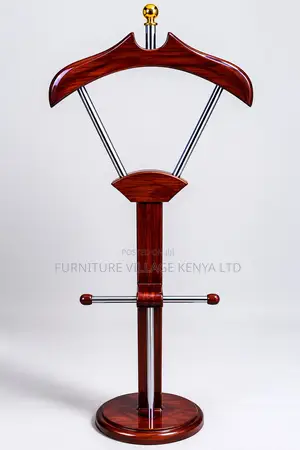 Executive Mahogany Corner Office Coat Hanger.