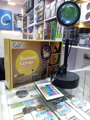 Sunset Projection Lamp for Photography Streaming Room Decor