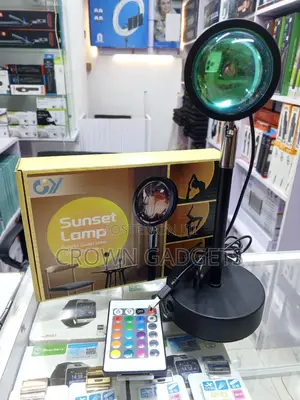 Led Sunset Lamp Remote Control Ambient Projection Light