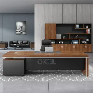 Executive Office Desk : 200mm Executive L-Shaped Office Table