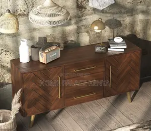 Tv Cabinet: Modern Solid Mango Wood Sideboard Cabinet